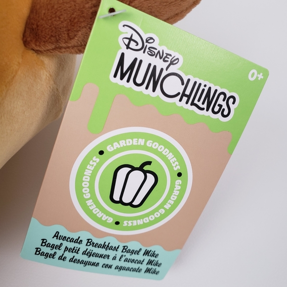 Disney Munchlings Mike Wasowski Avocado Breakfast Bagel Plush 13.5" Monsters Inc - Picture 3 of 13